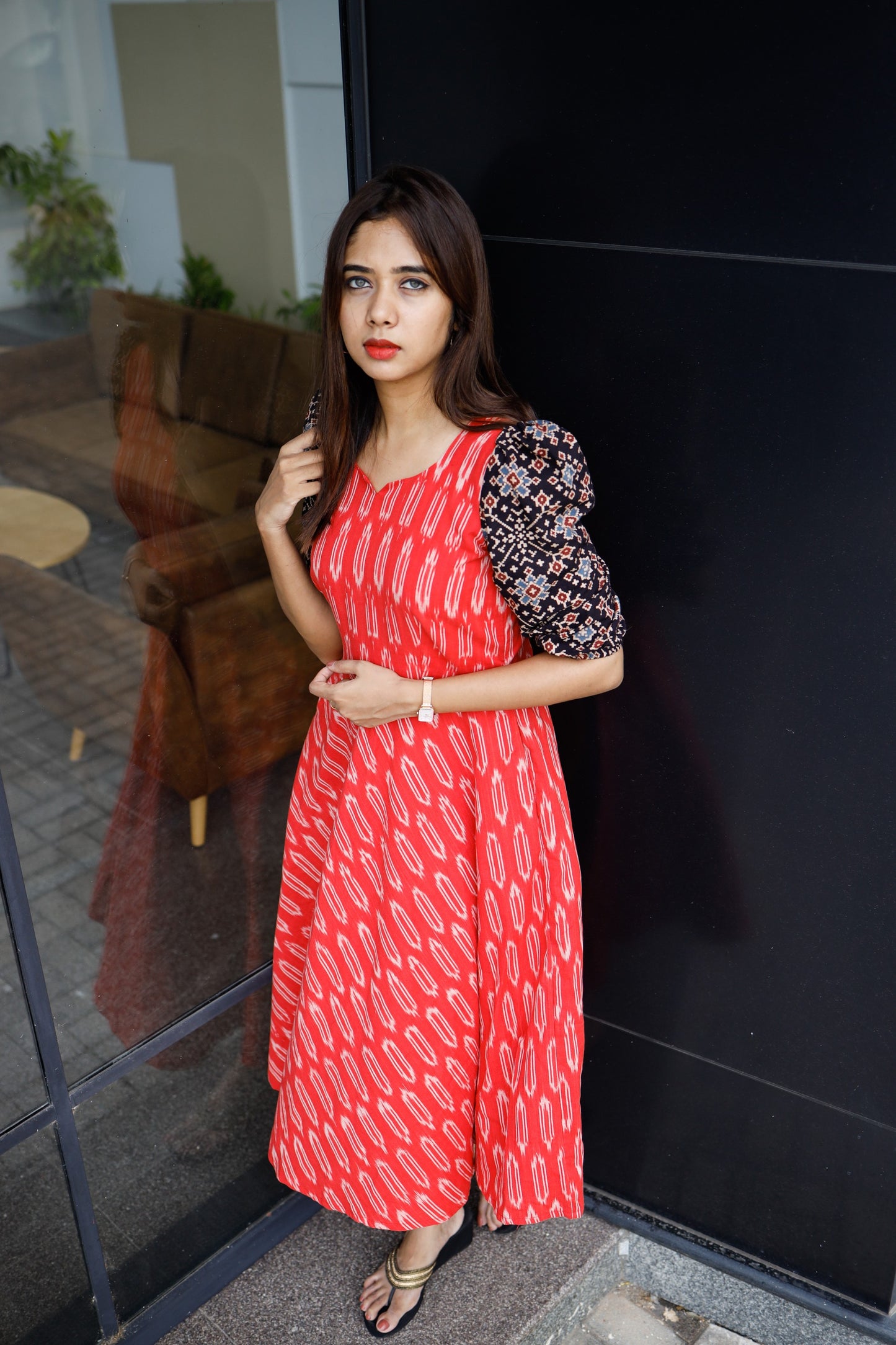 Darshana-Orange and Black